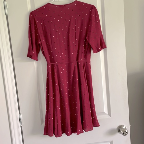 Rails Aime Polkadot Mini Wrap Dress, Red, Size XS, NWOT - Picture 3 of 3